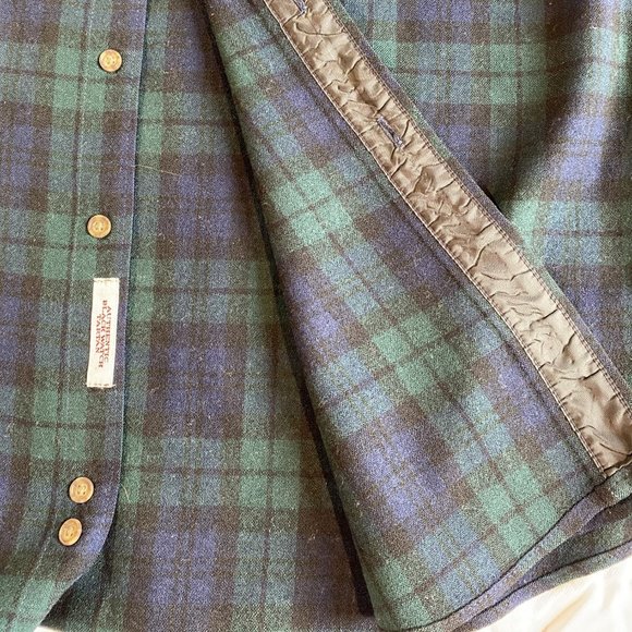 Pendelton Wool Shirt Jacket Large Tartan Men Fireside - Picture 5 of 7